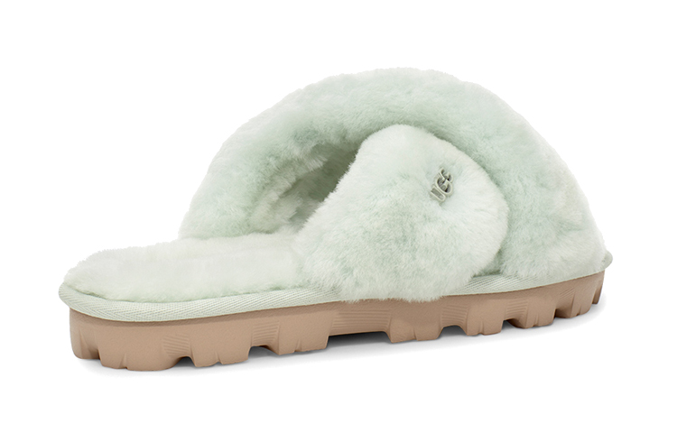 Purchase UGG Fuzzette 保暖舒適 毛毛時尚涼拖 女款 復古薄荷色