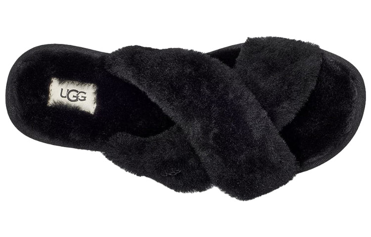 (W) UGG Fuzzette Black Slippers 圖 5