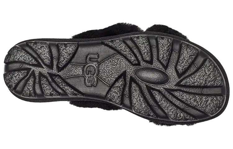 (W) UGG Fuzzette Black Slippers 圖 6