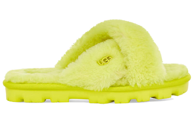 (W) UGG Fuzzette Yellow Slippers 圖 2