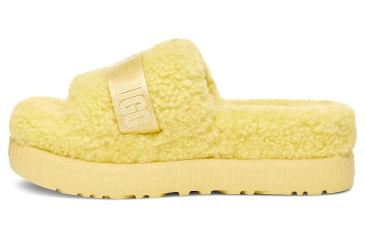 (Women) UGG GG Fluffita Outdoor Thick Sole Yellow Sandals 1113475-MRT