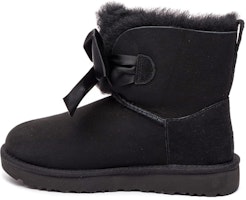 (Women) UGG Gita Bow Mini Fleece Lined Black 1098360-BLK (Women) UGG Gita Bow Mini Fleece Lined Black 1098360-BLK