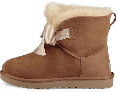 (W) UGG Gita Bow Mini Bulu Dalam Coklat 1098360-CHE Buy (W) UGG Gita Bow Mini Bulu Dalam Coklat 1098360-CHE