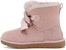 (Women) UGG Gita Bow Mini Cozy Stay Warm Plush Fleece Lined Pink 1098360-PCRY