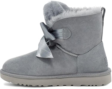 UGG Gita 蝴蝶結迷你加绒雪地靴 女款 藍灰色 Buy UGG Gita 蝴蝶結迷你加绒雪地靴 女款 藍灰色