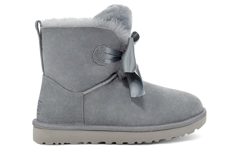 Order (W) UGG Gita Bow Mini Forradas de Lana Azul Gris 1098360-GYS
