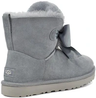 Lookbook (W) UGG Gita Bow Mini Berbulu Biru Abu-Abu 1098360-GYS