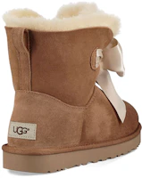 Lookbook UGG Gita蝴蝶結加絨高筒雪地靴 女士款 栗子棕色