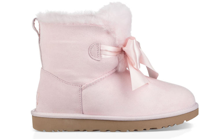 Order (W) UGG F18 粉色蝴蝶结绒毛内里短靴 1098360-SLPN