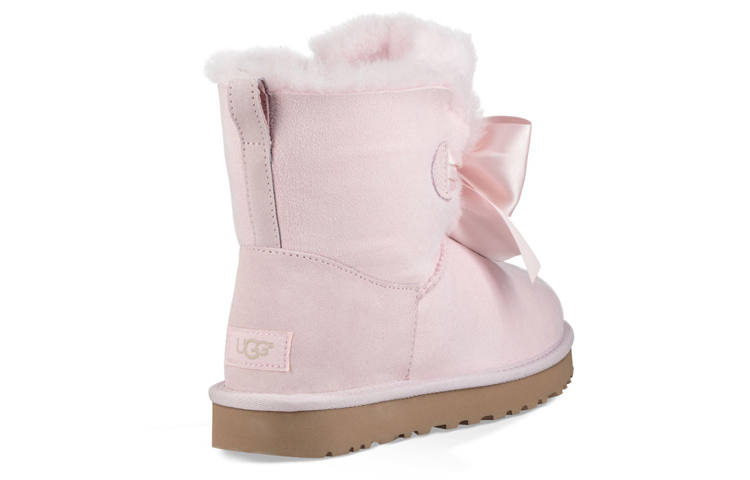 Shop (W) UGG F18 粉色蝴蝶结绒毛内里短靴 1098360-SLPN
