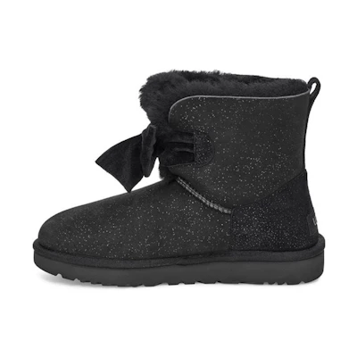 (W) UGG Gita Twinkle Bow Mini 'Black'