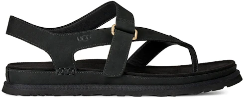 (Women) UGG Goldengaze Toe Post Sandal Black 1184931-BLK (Women) UGG Goldengaze Toe Post Sandal Black 1184931-BLK