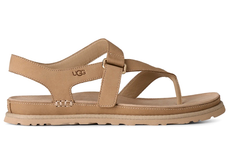 (Women) UGG Goldengaze Toe Post Sandal Mustard Seed 1184931-MDSD