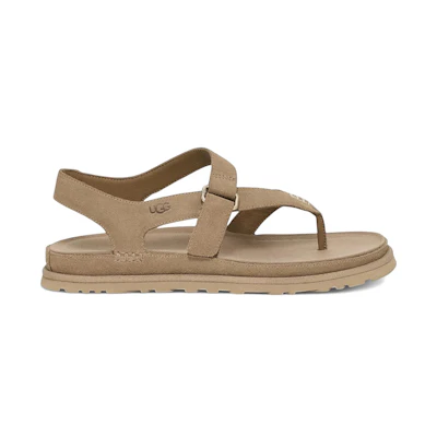(W) UGG Goldengaze Toe Post Sandal Sand