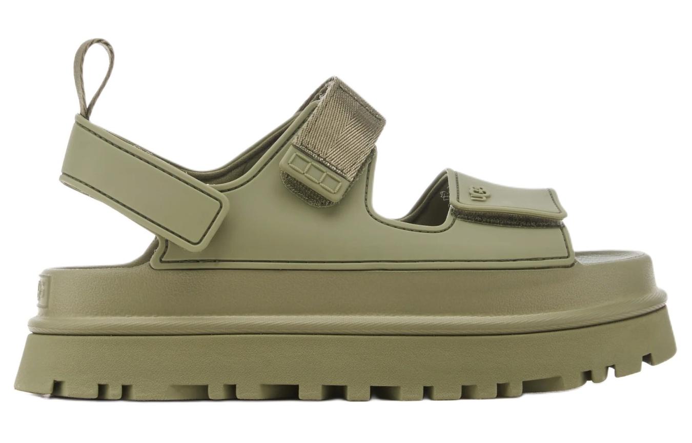 Order UGG GoldenGlow 滌綸 露指魔術貼 海灘涼鞋 女款 綠色