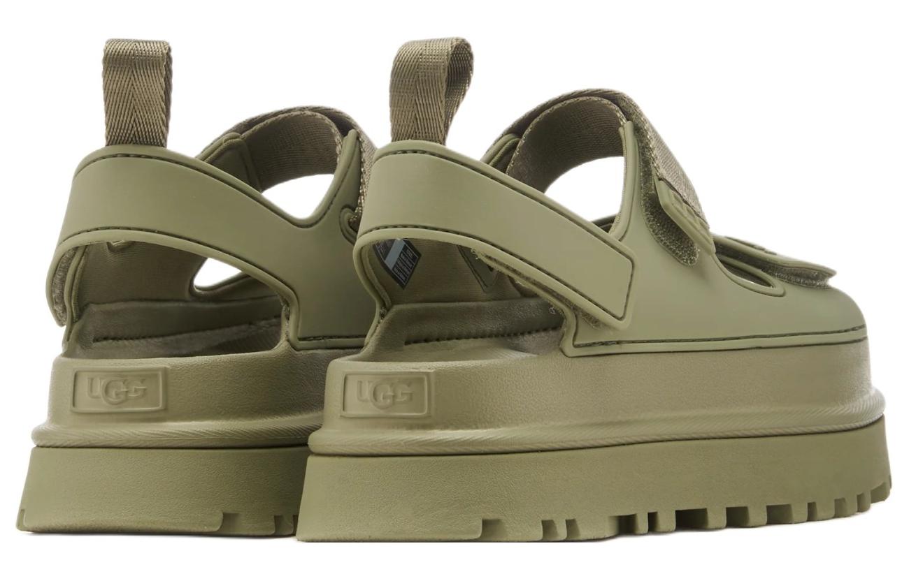 Purchase UGG GoldenGlow 滌綸 露指魔術貼 海灘涼鞋 女款 綠色