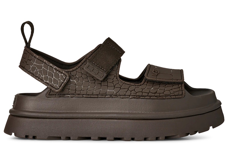 (Women) UGG GoldenGlow Embossed Sandal Dense Smoke 1175311-DNSS