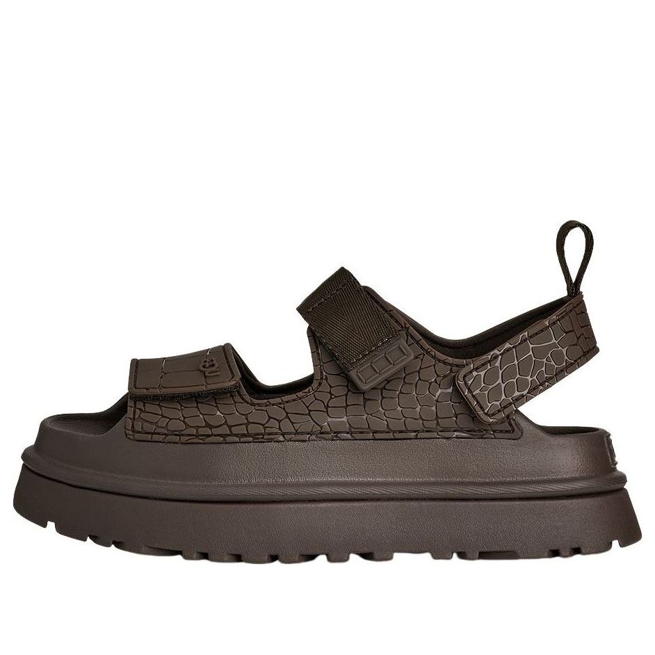 (Women) UGG GoldenGlow Embossed Sandals 'Dense Smoke' 1175311-DNSS