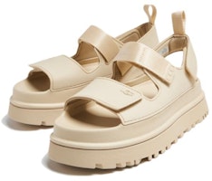 UGG 圓頭簡約 一字帶涼鞋 女款 米色 Lookbook UGG 圓頭簡約 一字帶涼鞋 女款 米色