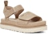 (W) UGG Goldenstar 'Kelabu Tali Satu Buckle Sandal Terbuka Sukan Slide' 1117954-MSSD
