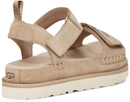 UGG Goldenstar 雙層牛皮 一字式扣帶露趾運動 流行涼鞋 女款 灰色 Purchase UGG Goldenstar 雙層牛皮 一字式扣帶露趾運動 流行涼鞋 女款 灰色