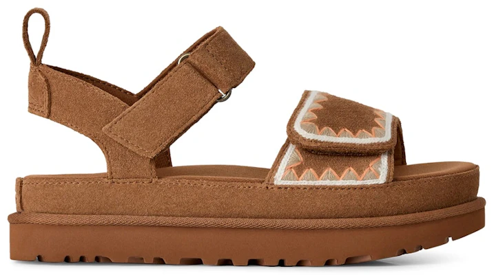 (W) UGG Goldenstar Artistitch Sandal Coklat Chestnut 1175130-CHE Buy (W) UGG Goldenstar Artistitch Sandal Coklat Chestnut 1175130-CHE