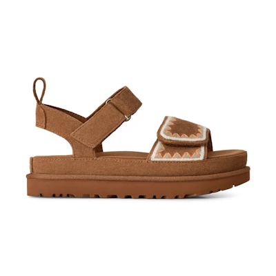 (W) UGG Goldenstar Artistitch Sandal Chestnut