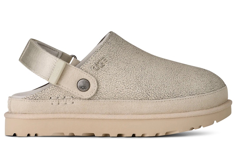 (Women) UGG Goldenstar Crackle Clog Crackle White 1177853-CRCK