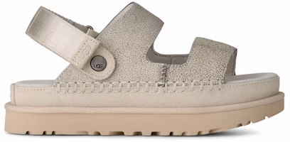 (Women) UGG Goldenstar Crackle Glide Sandal Crackle White 1177852-CRCK (Women) UGG Goldenstar Crackle Glide Sandal Crackle White 1177852-CRCK