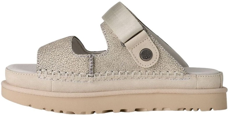 (Women) UGG Goldenstar Crackle Glide Sandals 'Crackle White' 1177852-CRCK Buy (Women) UGG Goldenstar Crackle Glide Sandals 'Crackle White' 1177852-CRCK