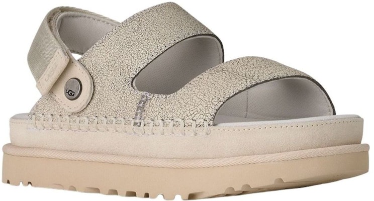(Women) UGG Goldenstar Crackle Glide Sandals 'Crackle White' 1177852-CRCK Order (Women) UGG Goldenstar Crackle Glide Sandals 'Crackle White' 1177852-CRCK