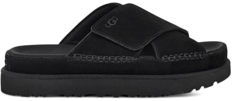(Women) UGG Goldenstar Cross Slide Black 1137910-BLK (Women) UGG Goldenstar Cross Slide Black 1137910-BLK