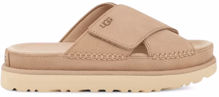 (Women) UGG Goldenstar Cross Slide Driftwood 1137910-DRI (Women) UGG Goldenstar Cross Slide Driftwood 1137910-DRI