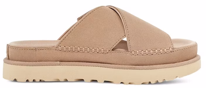 Lookbook (女款)UGG Goldenstar 交叉拖鞋漂流木色 1137910-DRI