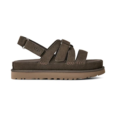 (W) UGG Goldenstar Gleam Sandal Dense Smoke