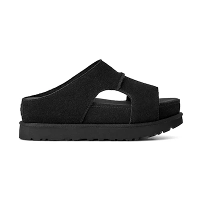 (W) UGG Goldenstar Hi Cutout Slide Black