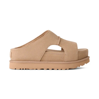 (W) UGG Goldenstar Hi Cutout Slide Sand