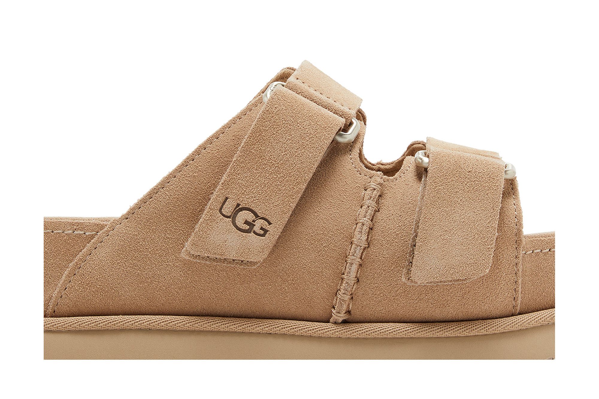 Lookbook (W) UGG 골든스타 하이 슬라이드 '샌드' 1155458-SAN