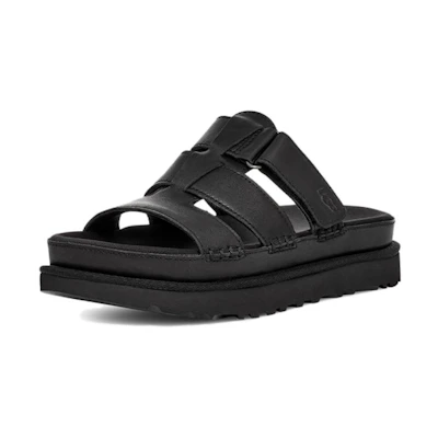 (W) UGG Goldenstar Platform Slide 'Black'