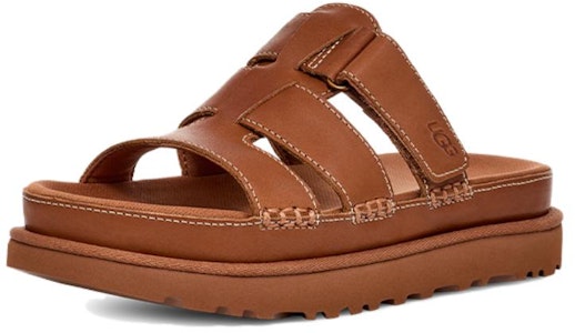 (W) UGG Goldenstar Platform Slide 'Coklat Tan' 1154652-TAN Order (W) UGG Goldenstar Platform Slide 'Coklat Tan' 1154652-TAN