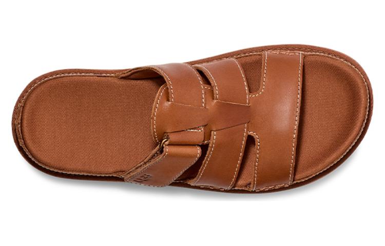 Lookbook (W) UGG 골든스타 플랫폼 슬라이드 '탠' 1154652-TAN