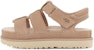 (W) UGG Goldenstar Strap Platform Sandal 'Driftwood' - Selipar Platform UGG Driftwood. 1137890-DRI