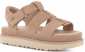 Shop UGG 雙層牛皮 舒適百搭 時尚涼鞋 女款 淺灰褐色