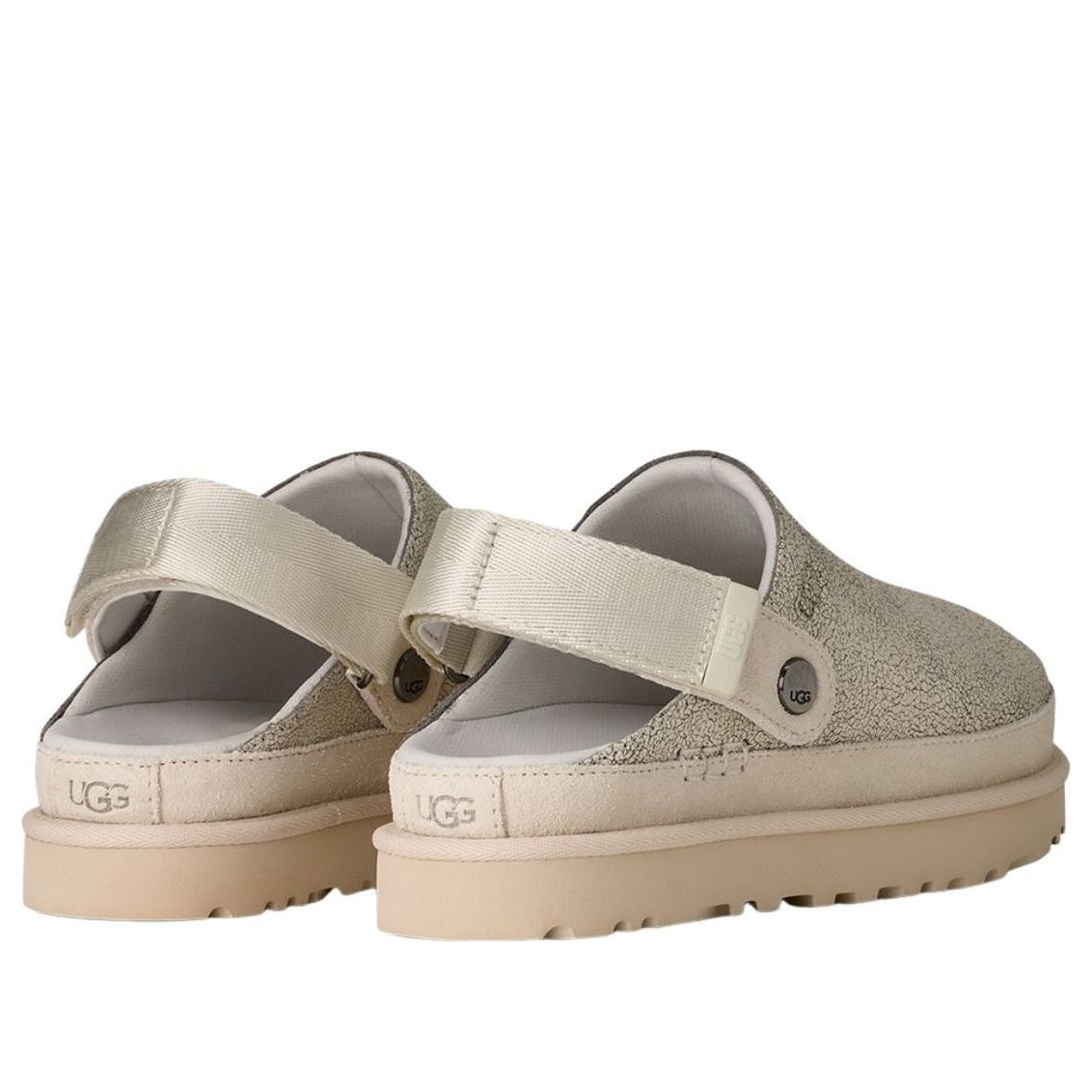 Lookbook (Women) UGG Goldenstar Villa Clog Mules 'Crackle White' 1177853-CRCK