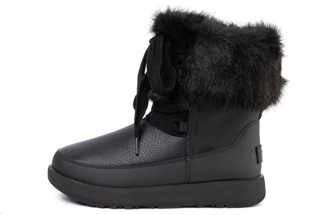 Buy (Women) UGG Gracie Waterproof Black Leather Lace Up Boots 'Black' 1105769-BLK