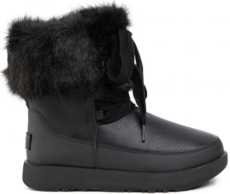 (Women) UGG Gracie Waterproof Black Leather Lace Up Boots 'Black' 1105769-BLK Order (Women) UGG Gracie Waterproof Black Leather Lace Up Boots 'Black' 1105769-BLK