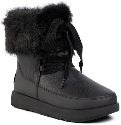 (Women) UGG Gracie Waterproof Black Leather Lace Up Boots 'Black' 1105769-BLK Lookbook (Women) UGG Gracie Waterproof Black Leather Lace Up Boots 'Black' 1105769-BLK