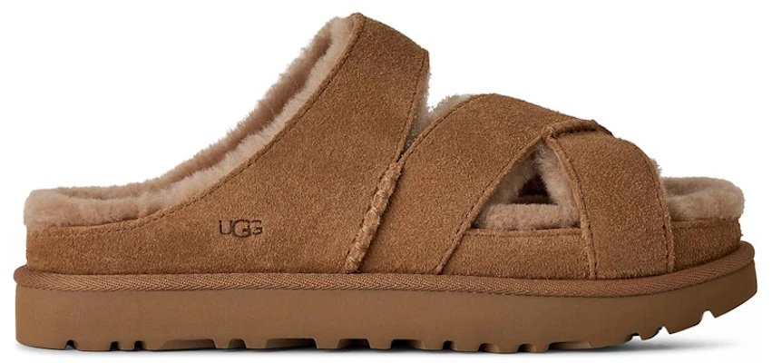 (W) UGG Greenport Cross Strap Slide Coklat Chestnut 1178470-CHE Buy (W) UGG Greenport Cross Strap Slide Coklat Chestnut 1178470-CHE