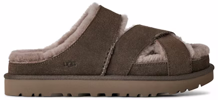 (Women) UGG Greenport Cross Strap Slide Dense Smoke 1178470-DNSS (Women) UGG Greenport Cross Strap Slide Dense Smoke 1178470-DNSS