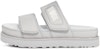 (W) UGG Greer Platform Slide 'Kelabu Metalik' 1125039-MGLH